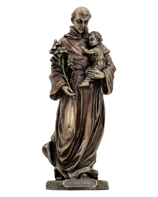 Statue de Saint Antoine de Padoue et l'Enfant Jésus 8"
