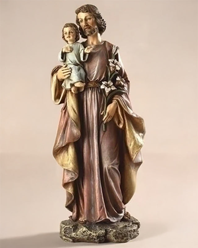 St. Joseph with Child Statue 10"