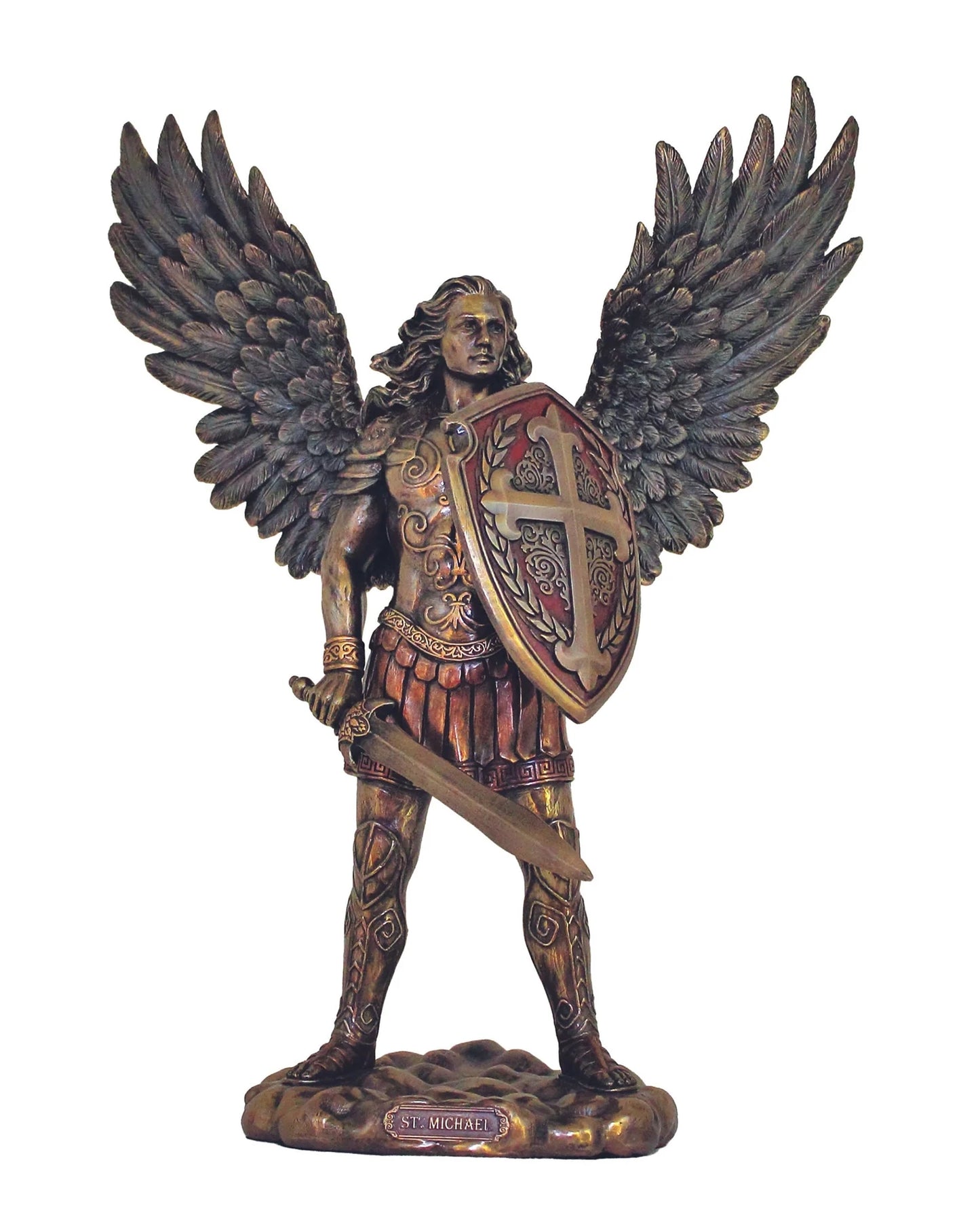 St. Michael Bronze-Painted Statue