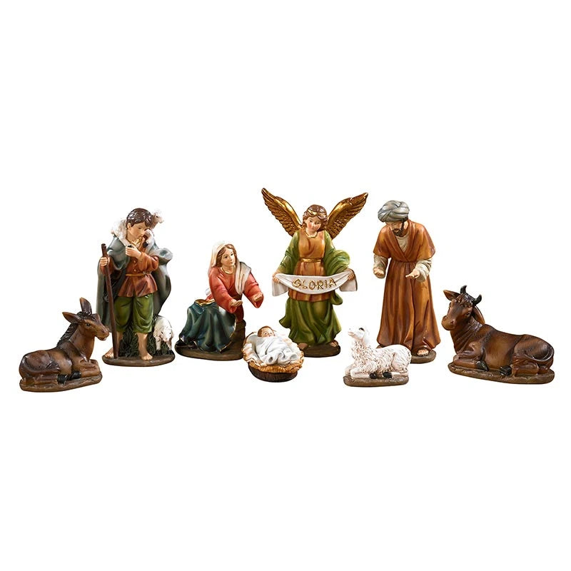 Nativity Set with Detachable Infant (8-Piece) 6"