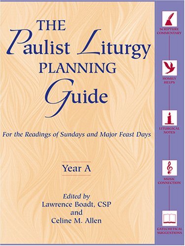 Book cover of 'The Paulist Liturgy Planning Guide' with a beige and blue design.