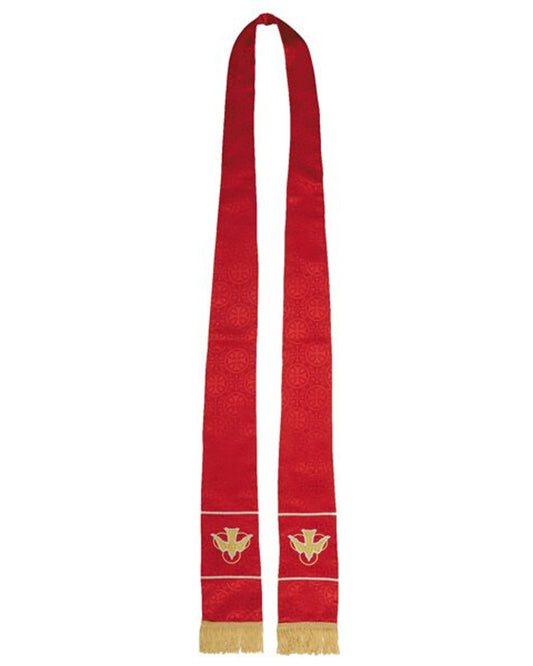Estola sacerdotal de jacquard de cruz de Malta