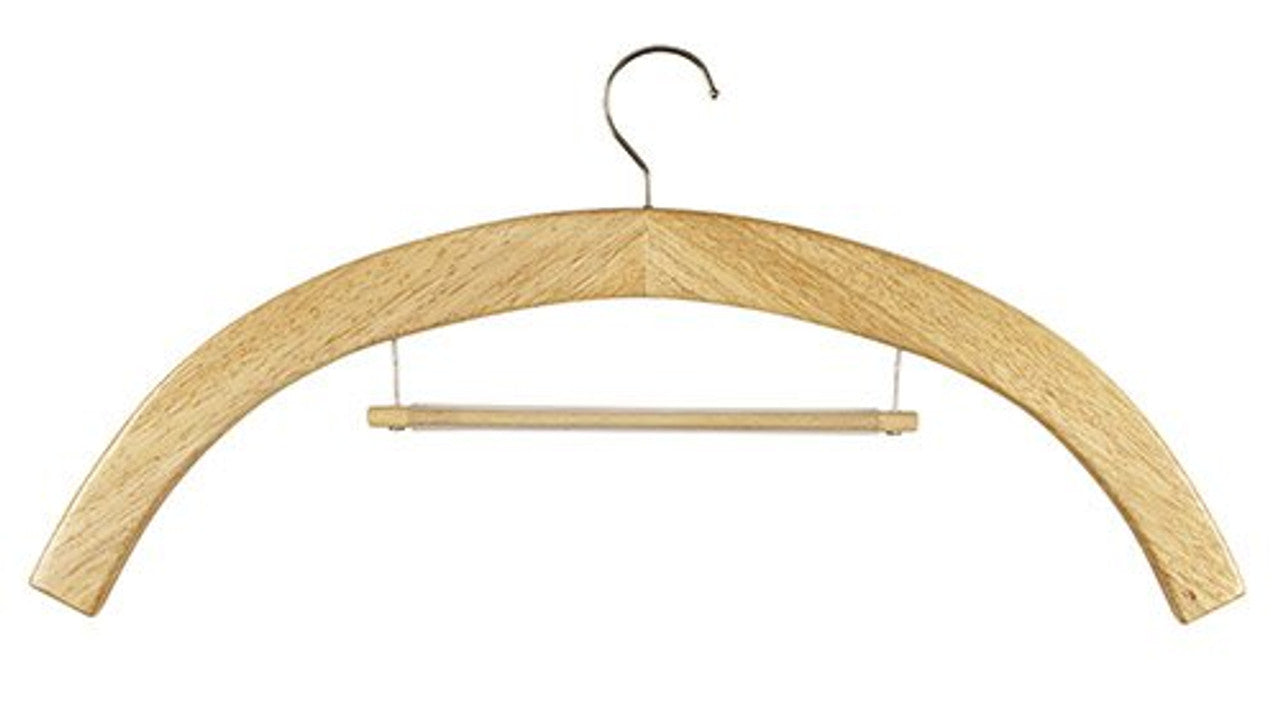 Wood Vestment Hanger: Medium Oak Stain