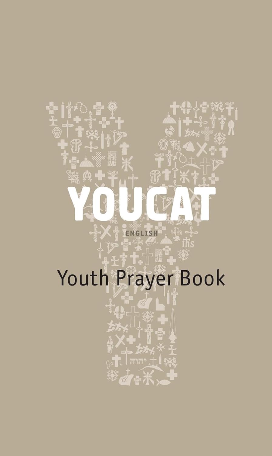 Cover of a Youth Prayer Book with 'YOUTHWAT' and 'Youth Prayer Book' text on a beige background
