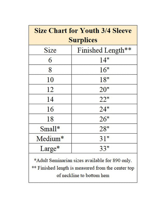 Square Neck Surplice