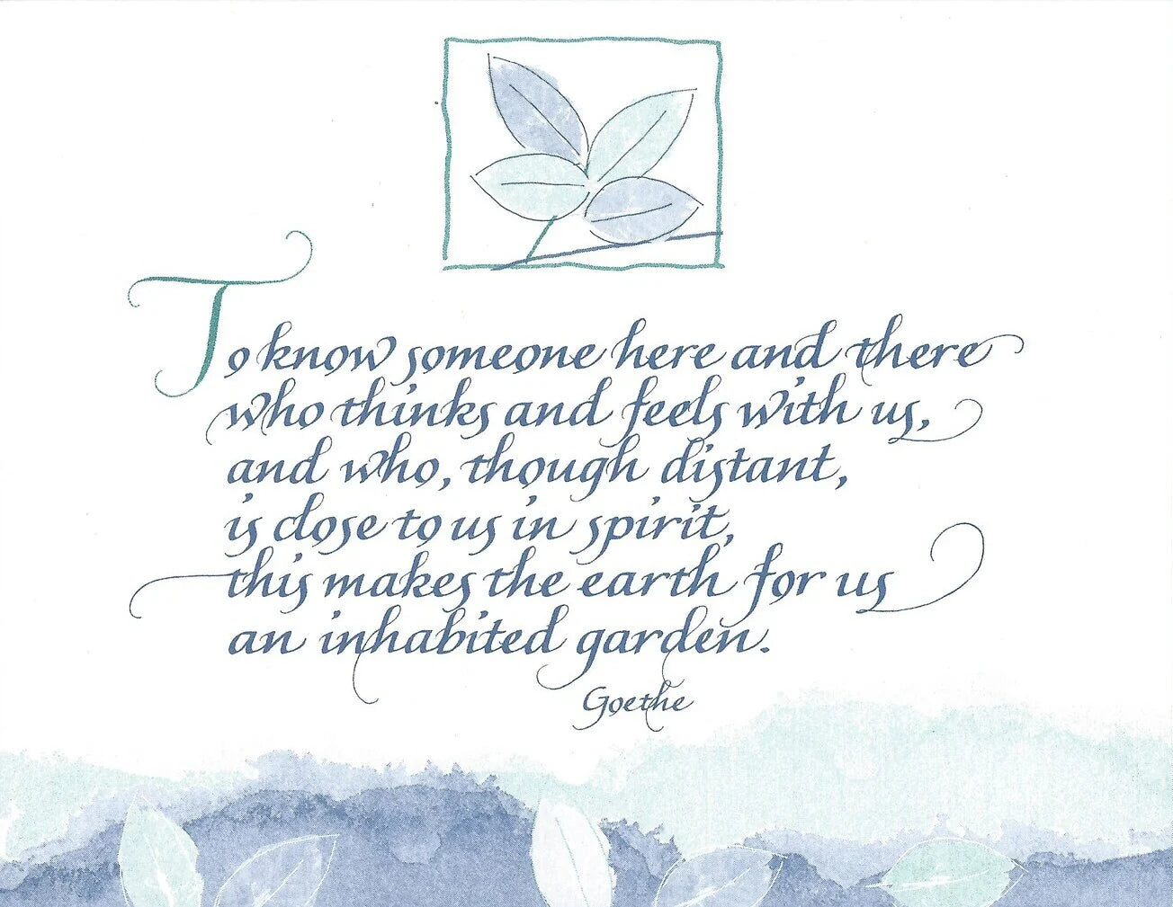 Goethe Greeting Card