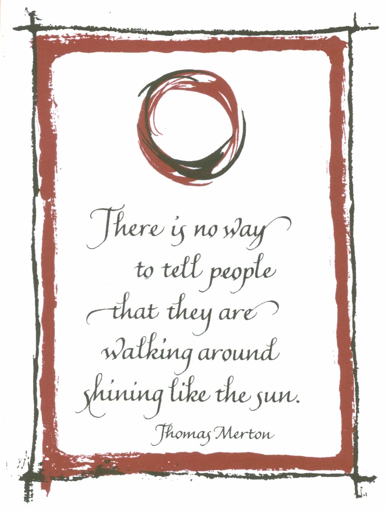 Thomas Merton Greeting Card