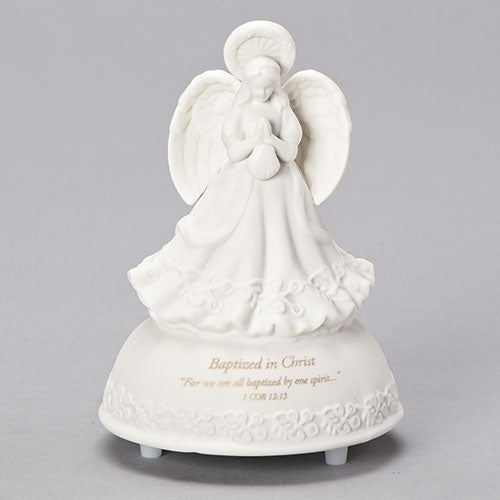 Baptism Music Angel Statue 5"