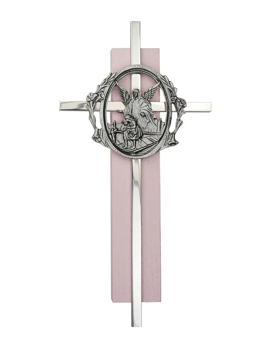 Croix Murale Ange Gardien 15 cm