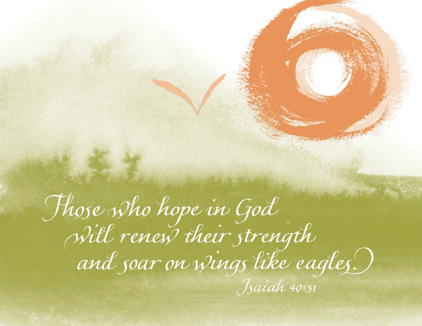 Isaiah 40:31 Get Well Greeting Card