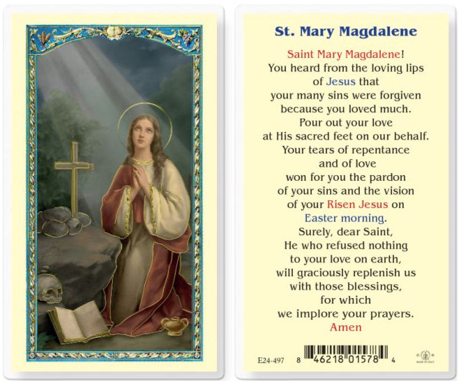 Prayer to St. Mary Magdalene Holy Card