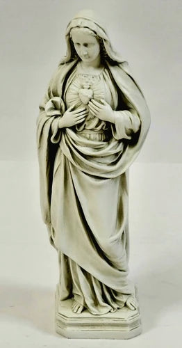 Outdoor Mary's Sacred Heart Statue 21.5"