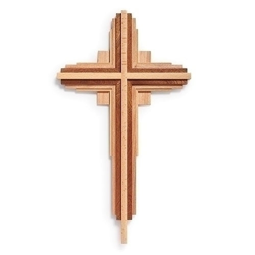 Wood Wall Crucifix 20"