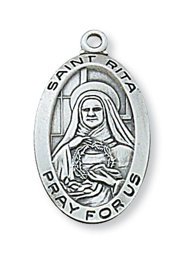 St. Rita Sterling Silver Medal