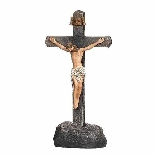Crucifijo de pie de dos piezas 8.75"