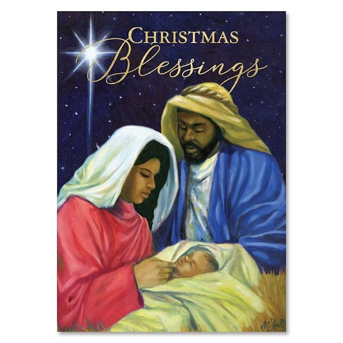Christmas Cards: Holy Family Christmas Blessings (Box of 15)