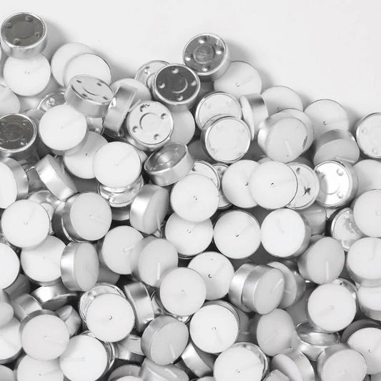 Unscented Tealight Candles in Metal Holders (9 Packs of 100)