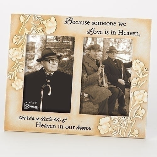 Double Memorial Picture Frame 8.5"