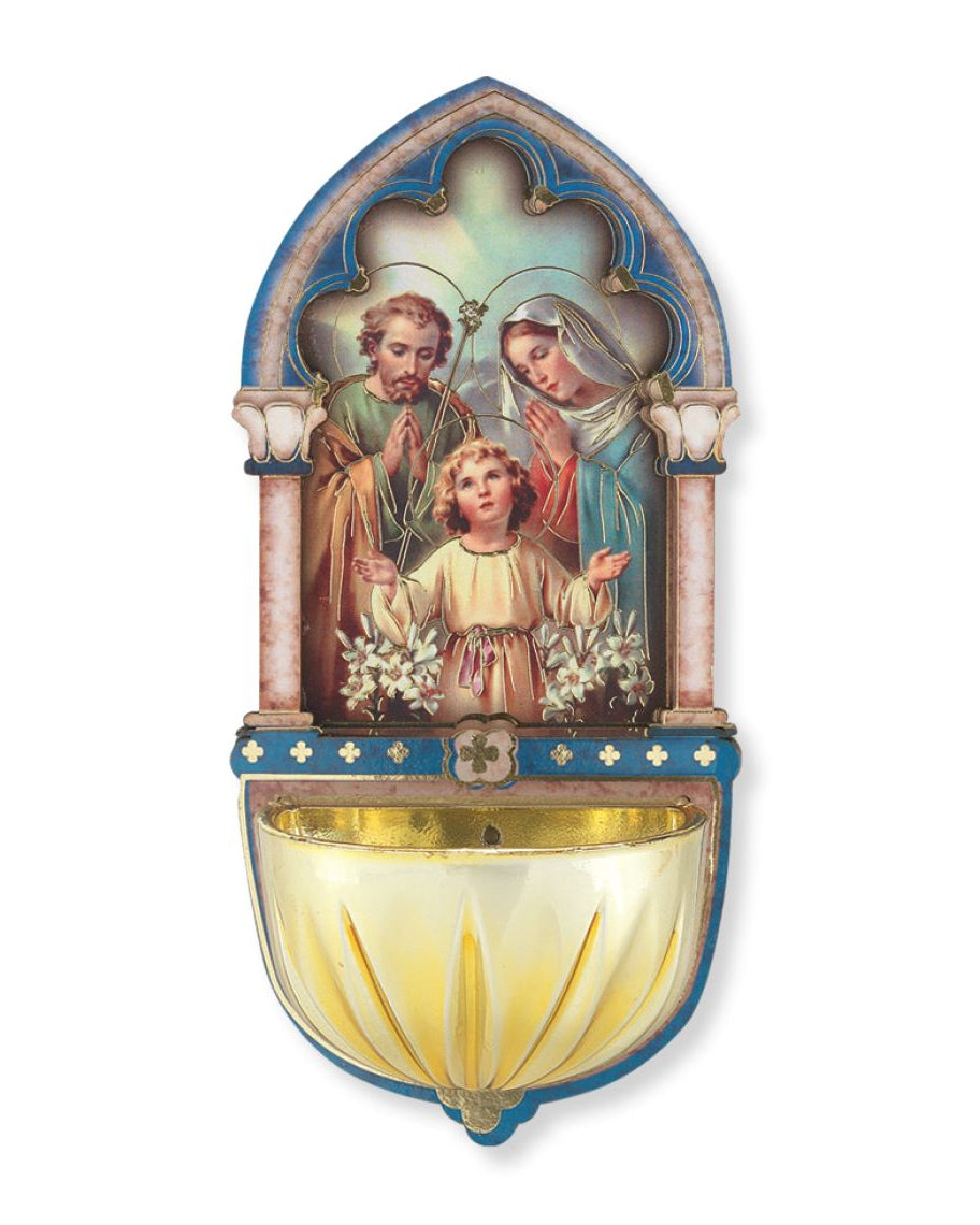 Holy Family Holy Water Font 5"