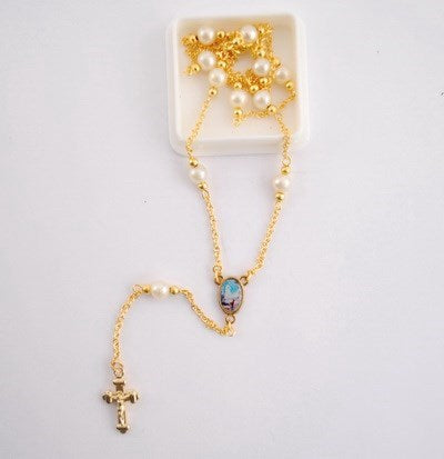 Pearl Rosary Necklace