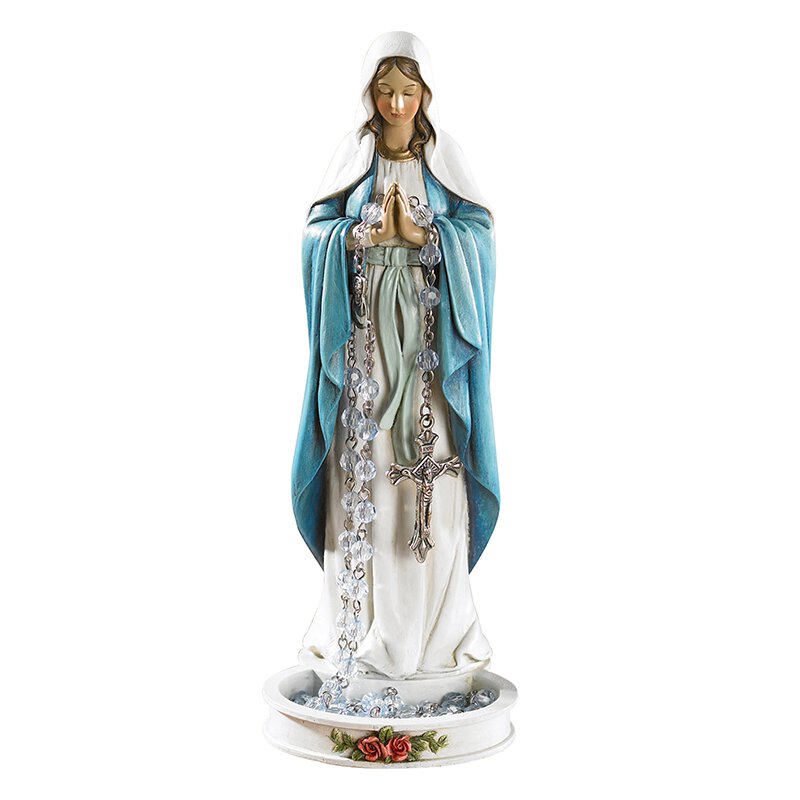 Estatua de la Virgen del Rosario de 8"