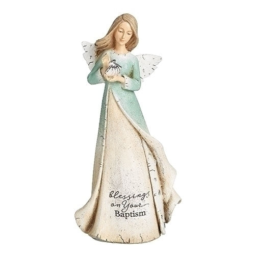 Baptism Angel Statue 7"