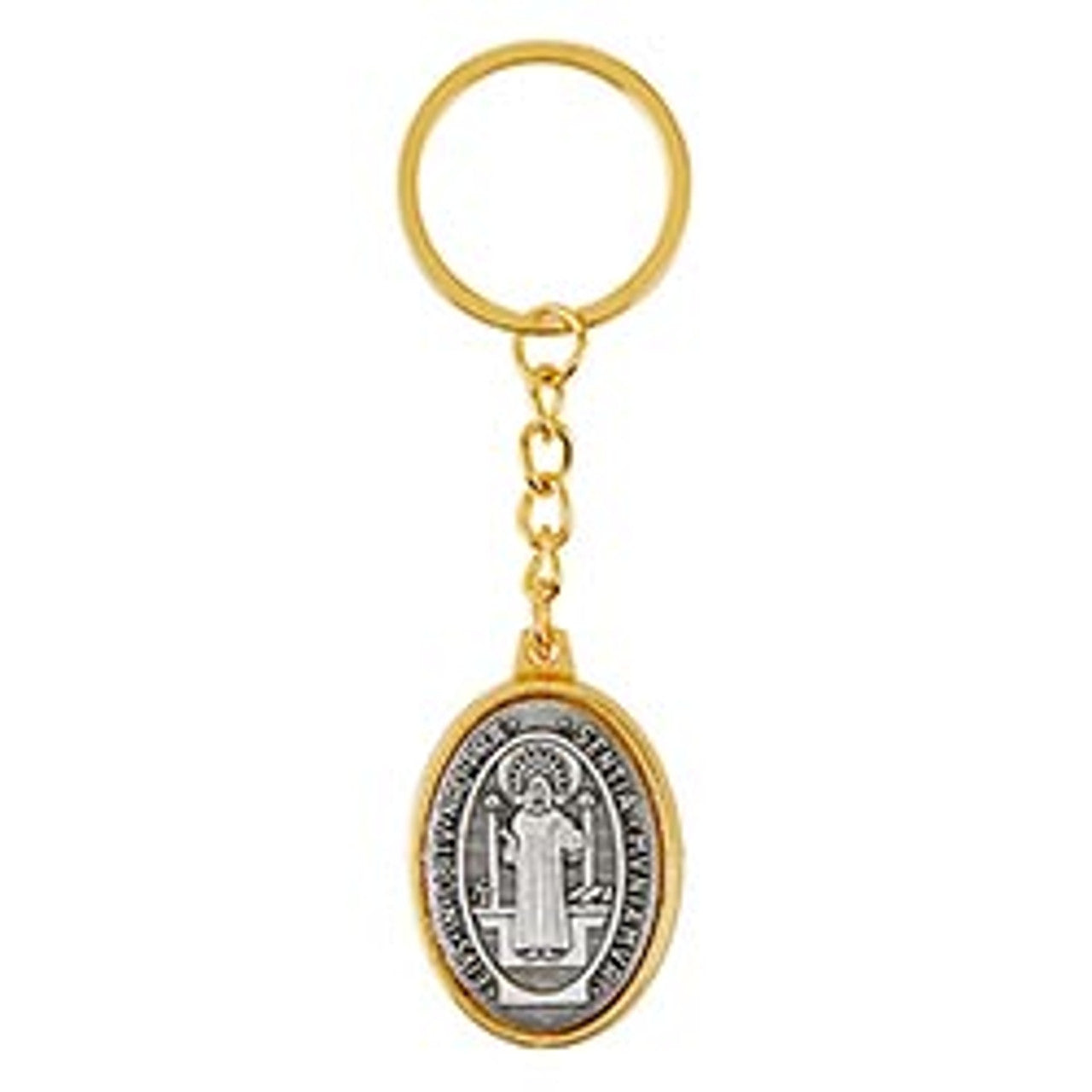 St. Benedict Double-Sided Keychain