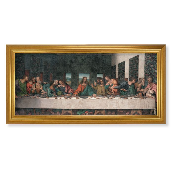 The Last Supper Framed Picture 12 x 26"