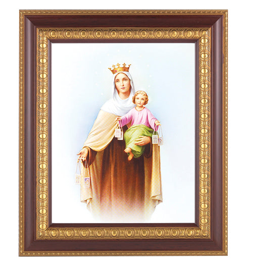 Cuadro Enmarcado de Nuestra Señora del Carmen 8 x 10"