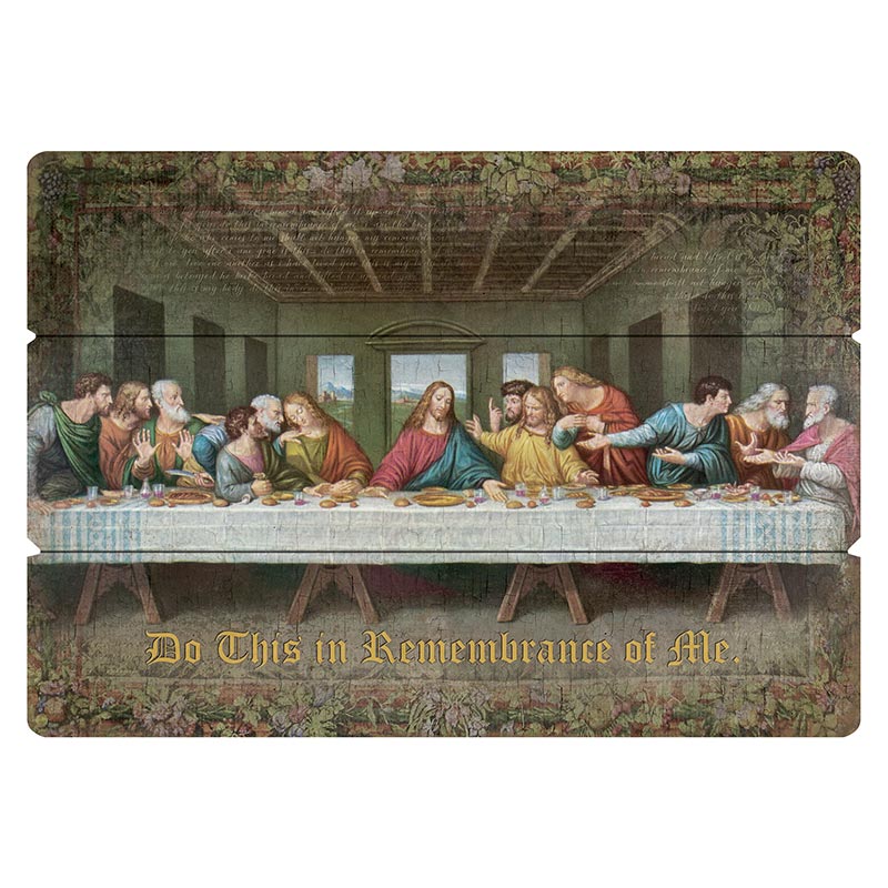 Da Vinci: The Last Supper Large Pallet Sign 19 x 27"