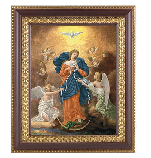 Our Lady Undoer of Knots Framed Picture 8x10"