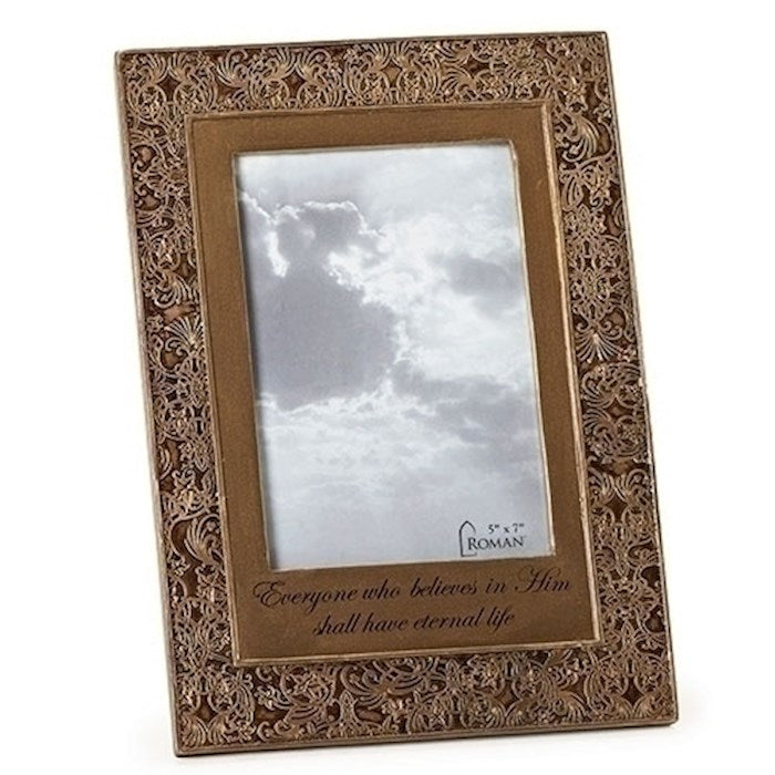 Memorial Bronze Picture Frame 5 x 7"