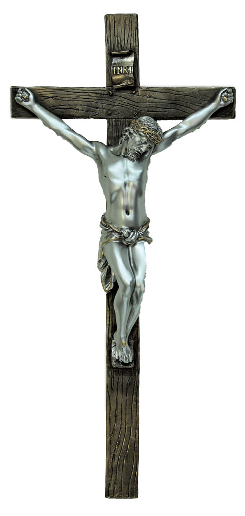 Two-Toned Bronze Crucifix 13