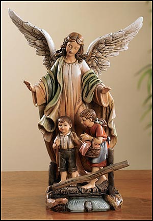 Guardian Angel Statue 9.25"