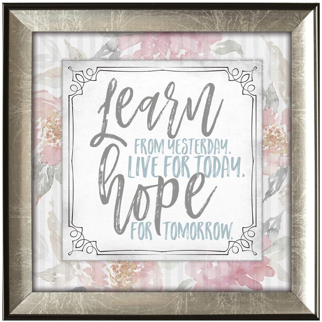 Learn From Yesterday Framed Plaque 10 x 10"