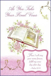 As You Take Your Final Vows Card