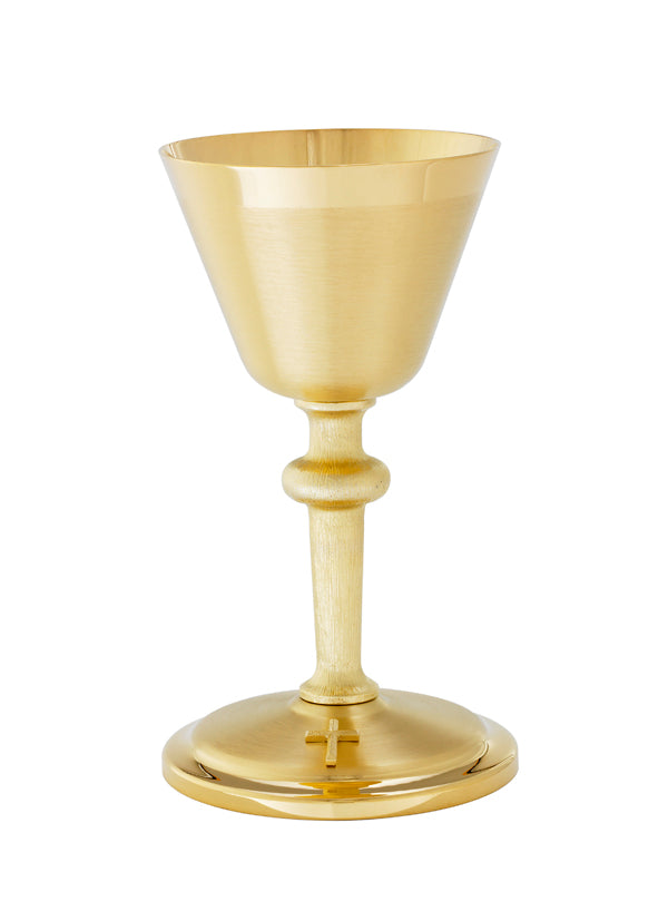 24k Satin Communion Chalice and Paten 8oz