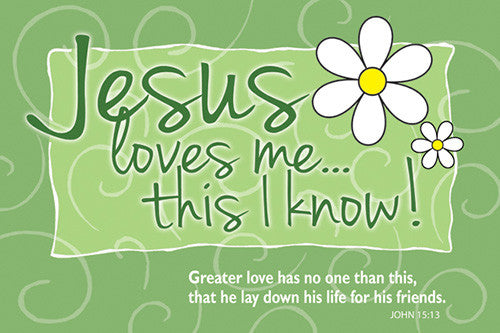 Jesus Loves Me - Small Poster – Joseph's