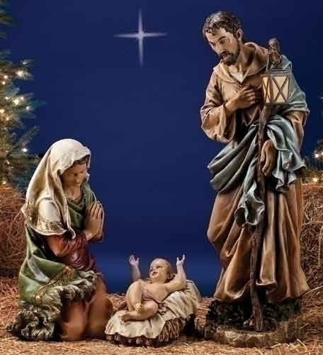 Holy Family Nativity Figure Set for 39" Scale