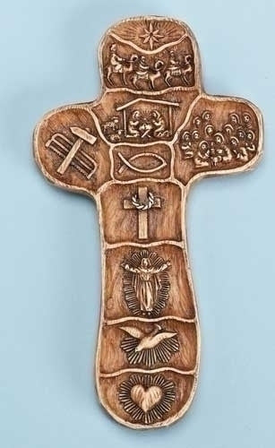 Palm Cross 5" Christ Story