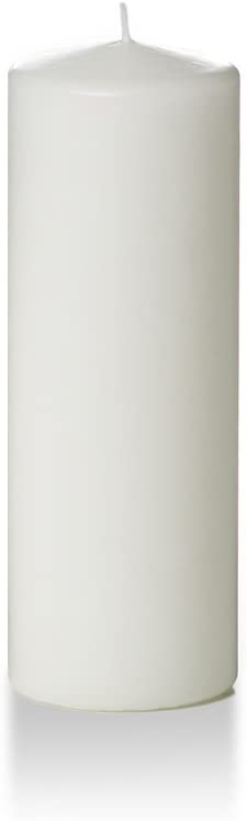 White Pillar Candle 3x8" (Box of 3)
