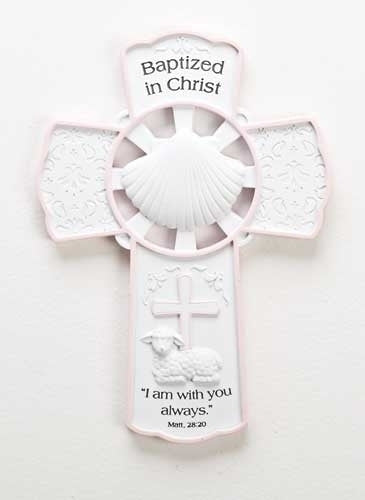 Girl Baptism Wall Cross