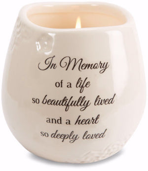 8oz In Memory Memorial Candle: Serenity Scent