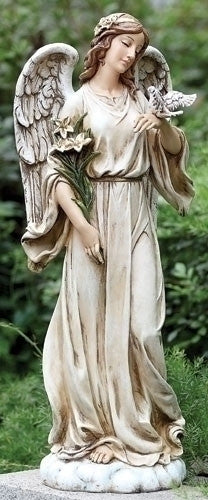 Statue - Angel with Dove Statue – Joseph's Inspirational