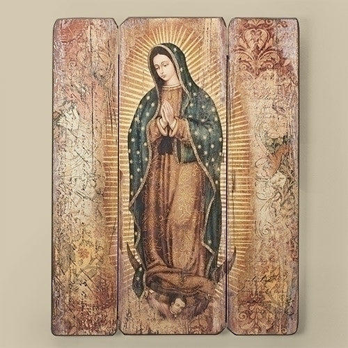 Our Lady of Guadalupe Wall Plaque 17"