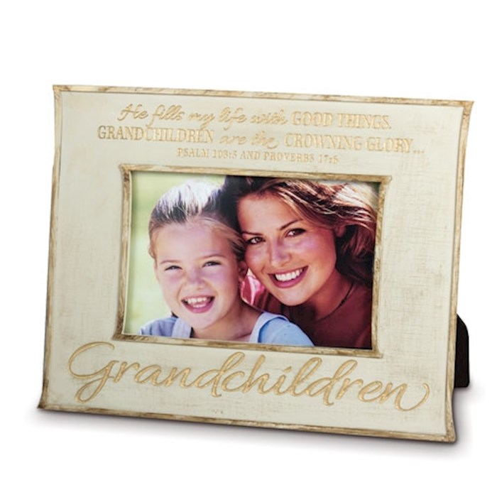 Linen Grandchildren Picture Frame 4 x 6"