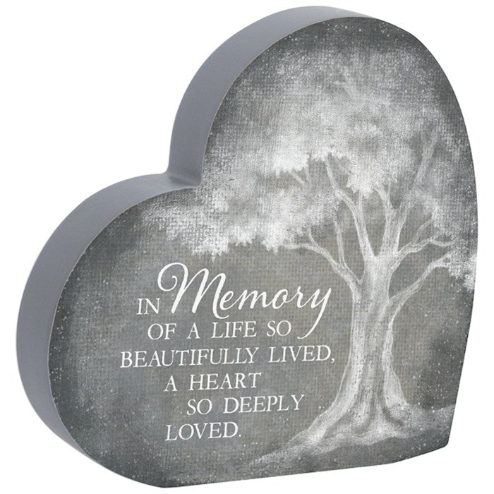 Heart Sitter - In Memory 6" x 6" x 1"