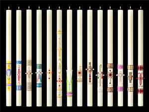 Paschal Candle: Crux Trinitas