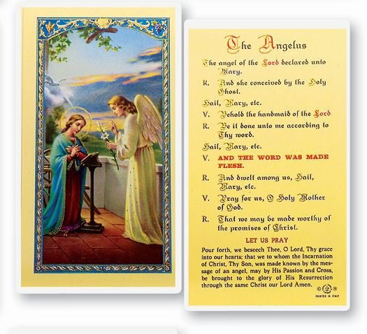 The Angelus Prayer Card