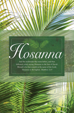 Easter Bulletins: Hosanna